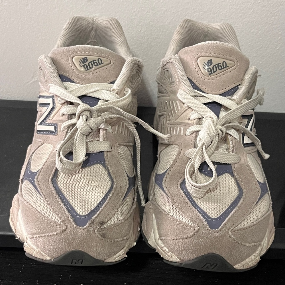 New Balance 9060 Sneakers in Cream and Gray